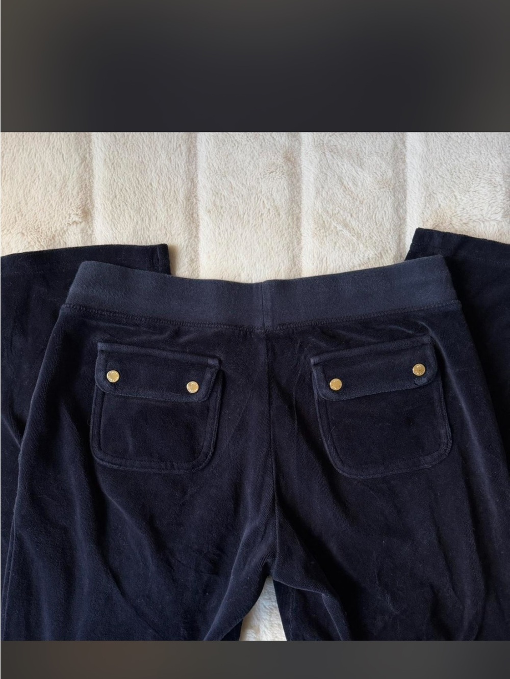 Vintage Y2K Juicy Couture Low Rise Velour Sweatpants - Picture 4 of 5